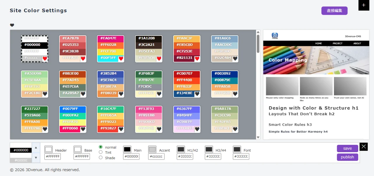 color palette